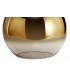 Dome Ceiling Pendant E27 With 30cm Globe Glass, Brass Gold, Matt Black, Clear - 9