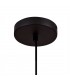 1 Light Ceiling Pendant E27 With 35cm Tiffany Shade, Beige, Clear Crystal Centre, Aged Antique Brass Trim, Black - 7