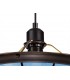 1 Light Ceiling Pendant E27 With 35cm Tiffany Shade, Rich Blue, Clear Crystal Centre, Aged Antique Brass Trim, Black - 8