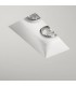 Twin Recessed Ceiling Spotlight, Plaster, GU10 - 1