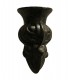 1 Light Uplighter Ceiling Pendant E27 With 30cm Tiffany Shade, White, Grey, Black, Clear Crystal - 15