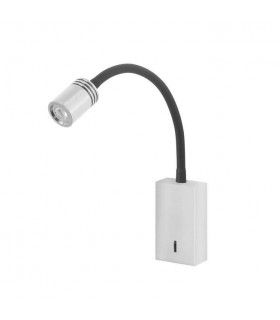 LED 1 Light Indoor Adjustable Wall Light Reading Lamp White, Satin Nickel - 1
