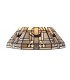 2 Light Downlighter Ceiling Pendant E27 With 30cm Tiffany Shade, White, Grey, Black, Clear Crystal, Aged Antique Brass - 6