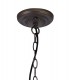 2 Light Uplighter Ceiling Pendant E27 With 30cm Tiffany Shade, White, Grey, Black, Clear Crystal, Aged Antique Brass - 8