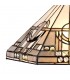 3 Light Downlighter Ceiling Pendant E27 With 40cm Tiffany Shade, White, Grey, Black, Clear Crystal, Aged Antique Brass - 5