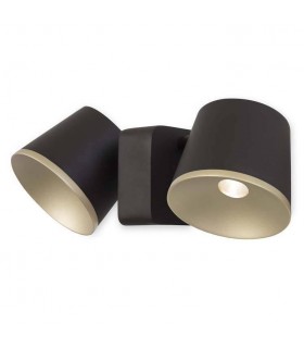 LED 2 Light Indoor Wall / Ceiling Light Brown, Gold - 1