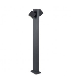 LED 2 Light Outdoor Bollard Light Urban Grey IP65 - 1