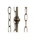 3 Light Uplighter Ceiling Pendant E27 With 30cm Tiffany Shade, Beige, Clear Crystal, Aged Antique Brass - 9