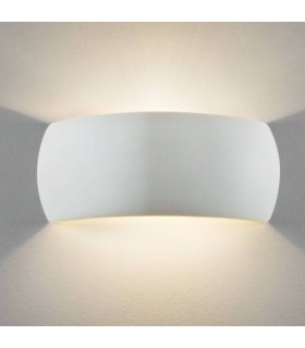 1 Light Indoor Wall Light White Ceramic Plaster, E27 - 1