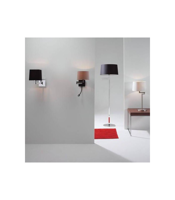 Black Tapered Round Shade - 2