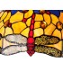3 Light Downlighter Ceiling Pendant E27 With 40cm Tiffany Shade, Blue, Orange, Crystal, Aged Antique Brass - 4