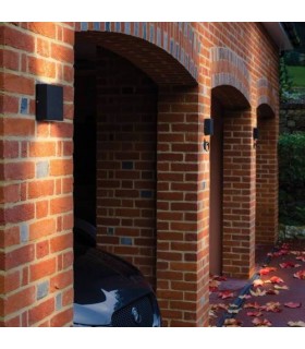 LED Outdoor Up Down Wall Light Black IP54 - 2
