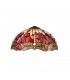 1 Light Downlighter Ceiling Pendant E27 With 40cm Tiffany Shade, Purple, Pink, Crystal, Aged Antique Brass - 7