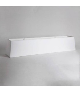 Tapered Rectangular White Shade - 1