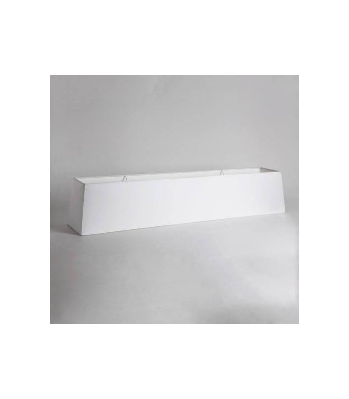 Tapered Rectangular White Shade - 1