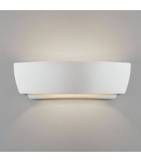 1 Light Indoor Wall Light White Ceramic Plaster, E27 - 1