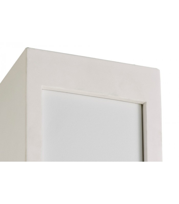 1 Light Ceiling GU10, White Paintable Gypsum With Matt White Cover - 7