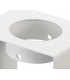 1 Light Ceiling GU10, White Paintable Gypsum With Matt White Cover - 16