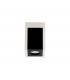 1 Light Ceiling GU10, White Paintable Gypsum With Matt Black Cover - 3