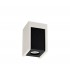 1 Light Ceiling GU10, White Paintable Gypsum With Matt Black Cover - 5