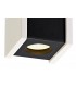 1 Light Ceiling GU10, White Paintable Gypsum With Matt Black Cover - 6