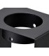 1 Light Ceiling GU10, White Paintable Gypsum With Matt Black Cover - 16