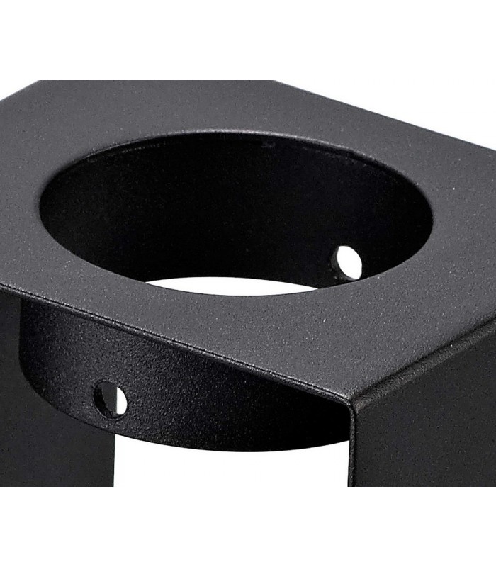 1 Light Ceiling GU10, White Paintable Gypsum With Matt Black Cover - 16