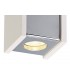 1 Light Ceiling GU10, White Paintable Gypsum With Polished Chrome Cover - 6
