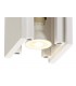 1 Light Ceiling GU10, White Paintable Gypsum With Polished Chrome Cover - 11