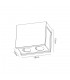 2 Light Ceiling GU10, White Paintable Gypsum With Matt White Cover - 2