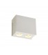 2 Light Ceiling GU10, White Paintable Gypsum With Matt White Cover - 4