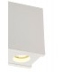 2 Light Ceiling GU10, White Paintable Gypsum With Matt White Cover - 8