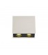 2 Light Ceiling GU10, White Paintable Gypsum With Matt Black Cover - 1