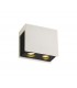 2 Light Ceiling GU10, White Paintable Gypsum With Matt Black Cover - 4