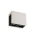 2 Light Ceiling GU10, White Paintable Gypsum With Matt Black Cover - 5