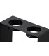 2 Light Ceiling GU10, White Paintable Gypsum With Matt Black Cover - 14