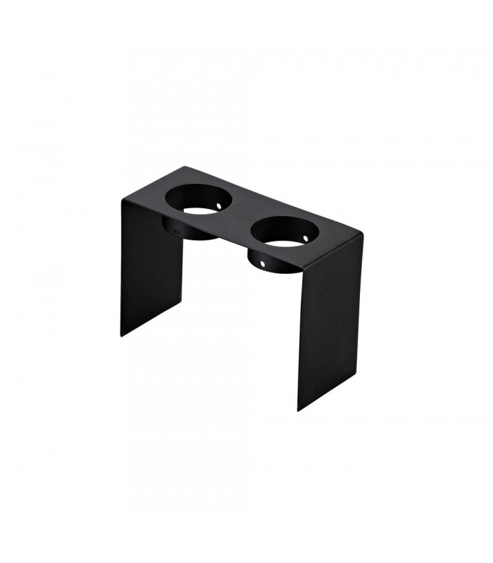 2 Light Ceiling GU10, White Paintable Gypsum With Matt Black Cover - 17
