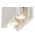 2 Light Ceiling GU10, White Paintable Gypsum With Polished Chrome Cover - 10