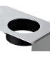 2 Light Ceiling GU10, White Paintable Gypsum With Polished Chrome Cover - 16