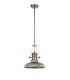 Telescopic Dome Ceiling Pendant E27 With 30cm Round Glass Shade, Polished Nickel, Smoked - 3