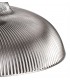 Telescopic Dome Ceiling Pendant E27 With 30cm Round Glass Shade, Polished Nickel, Smoked - 5