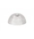 1 Light Telescopic Ceiling Pendant E27 With 30cm Prismatic Glass Shade, Polished Nickel, Clear - 11
