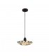 1 Light Ceiling Pendant E27 With 35cm Tiffany Shade, Green, Clear Crystal, Black - 3