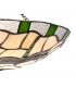 1 Light Ceiling Pendant E27 With 35cm Tiffany Shade, Green, Clear Crystal, Black - 15