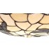 1 Light Ceiling Pendant E27 With 35cm Tiffany Shade, Green, Clear Crystal, Black - 16