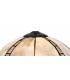 1 Light Uplighter Ceiling Pendant E27 With 30cm Tiffany Shade, Blue, Clear Crystal, Black - 13