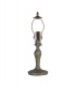 1 Light Curved Table Lamp E27 With 30cm Tiffany Shade, Blue, Clear Crystal, Aged Antique Brass - 8