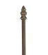 2 Light Tree Like Table Lamp E27 With 40cm Tiffany Shade, Blue, Clear Crystal, Aged Antique Brass - 5