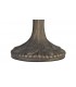 2 Light Curved Table Lamp E27 With 40cm Tiffany Shade, Blue, Clear Crystal, Aged Antique Brass - 3