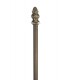 2 Light Curved Table Lamp E27 With 40cm Tiffany Shade, Blue, Clear Crystal, Aged Antique Brass - 5